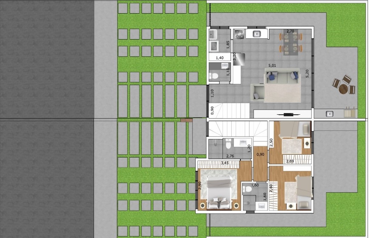 residencial único planta 1